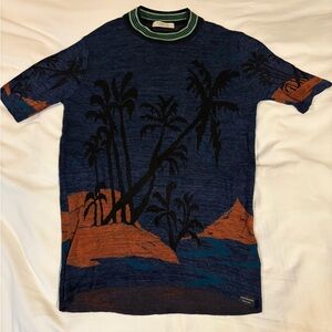Scotch & Soda Navy and Orange Graphic Tee